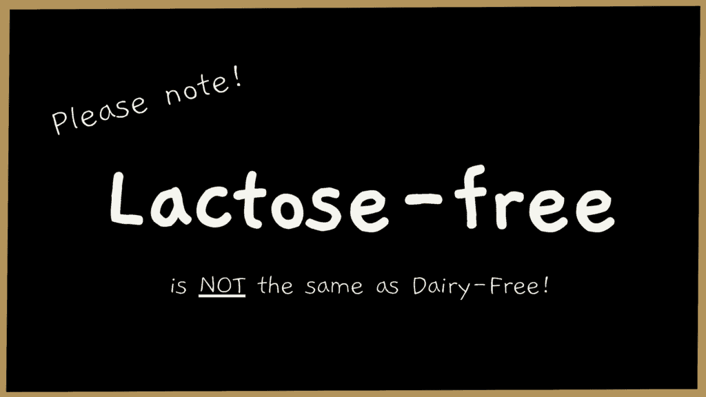 is lactose free milk dairy free?